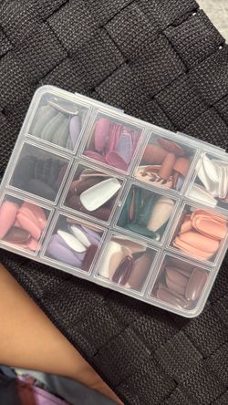 Nails mixed put on