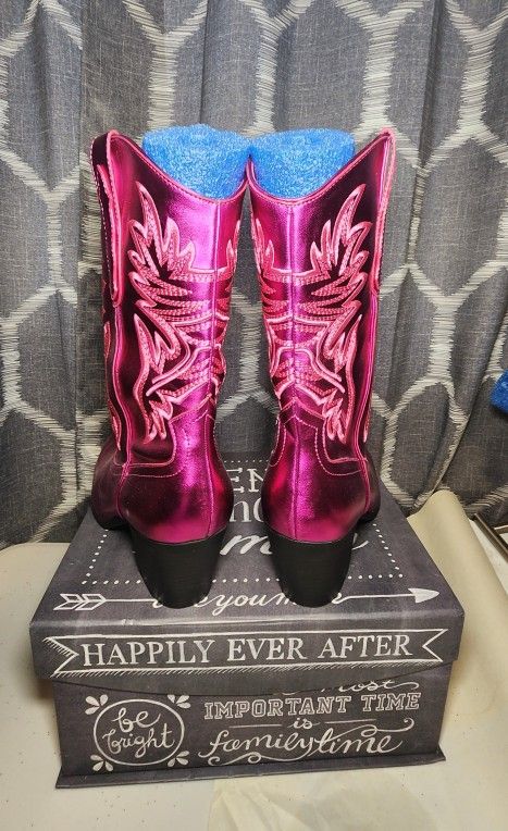 Pink Southern Fried Chick's Cowgirl Boots