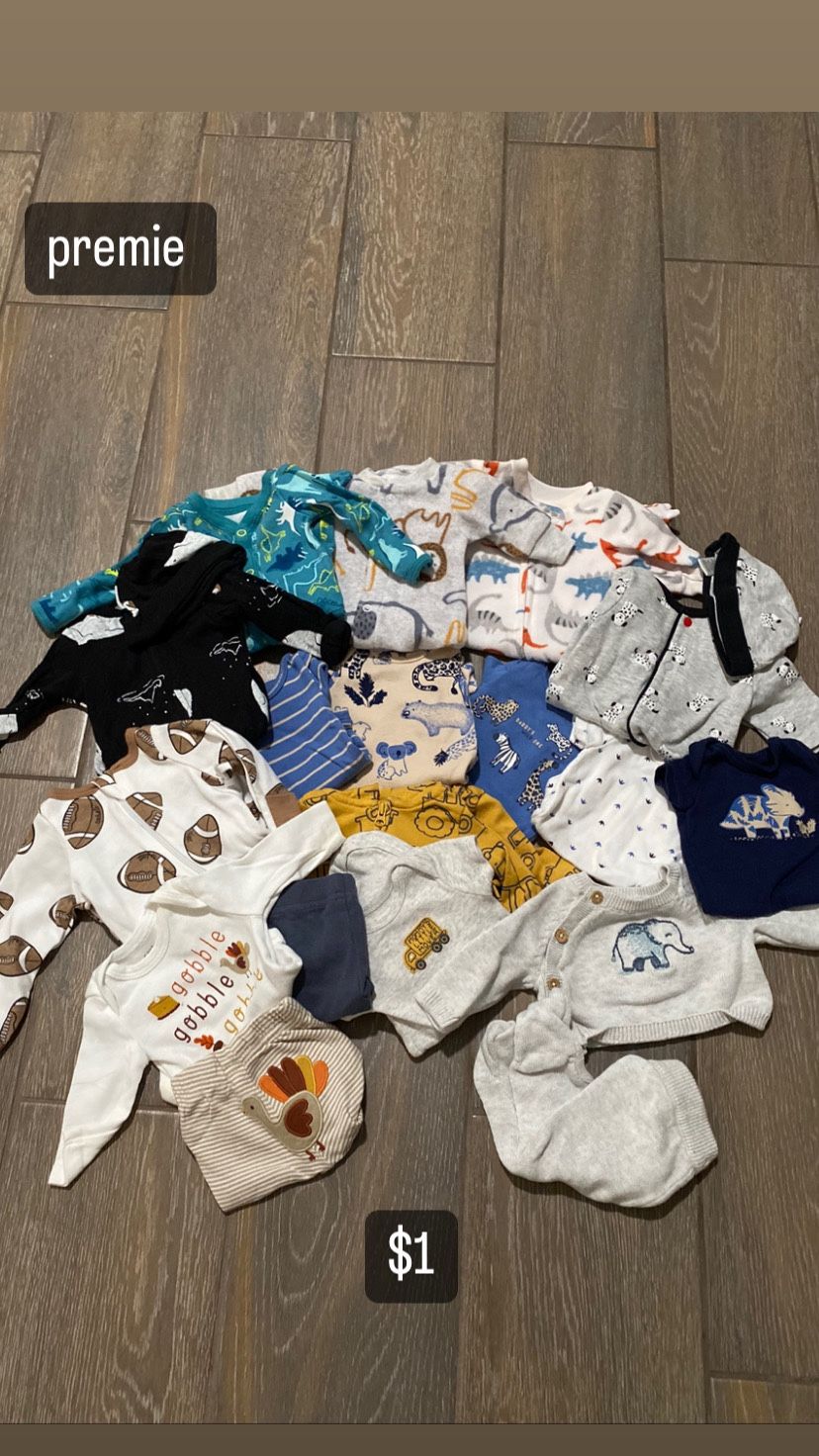 Baby Clothes (Premie , Nb & 0-3)