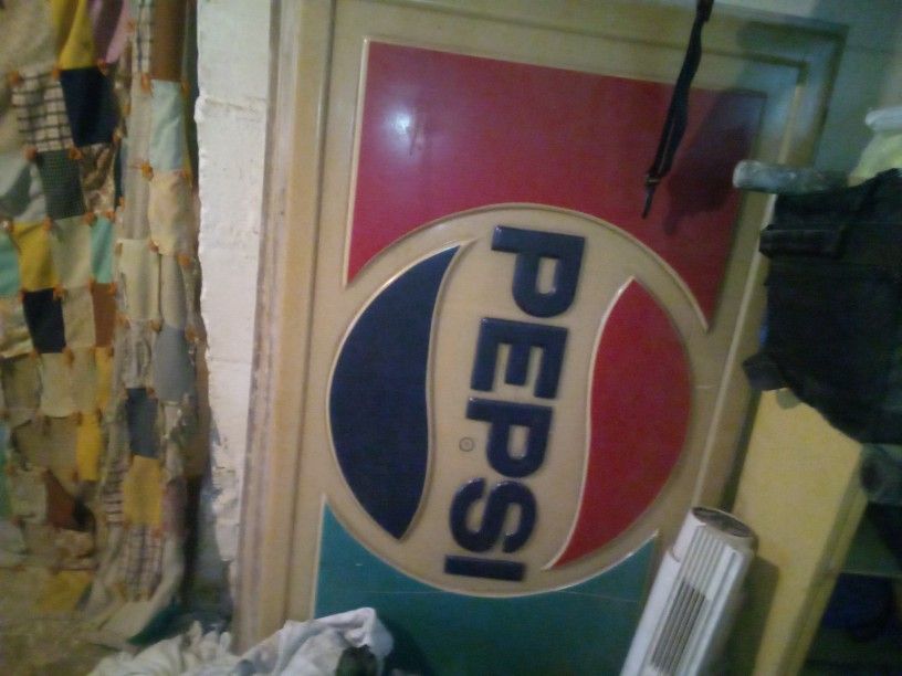 Pepsi Cola Sign 2 .  3'/2'