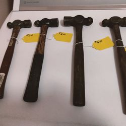 4 Ball Peen Hammers $6.00 Each