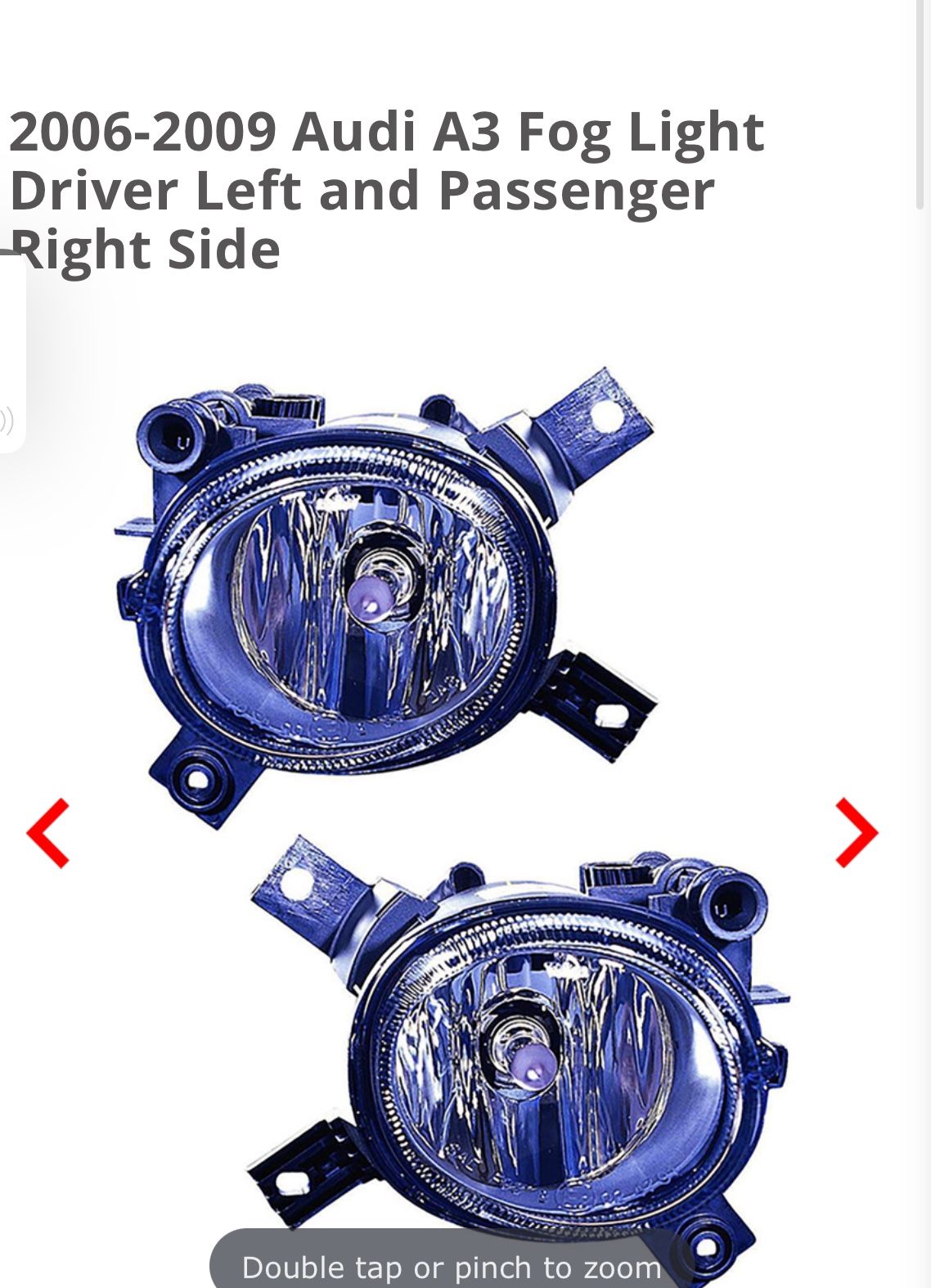 SoldSold Genuine DEPO Fog Light Replacement for 06-12 Audi A3 S Line 8P / 06-09 A4 S4