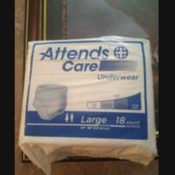 Attends adult diapers size large box