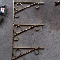 Brass Shelf Hangers 