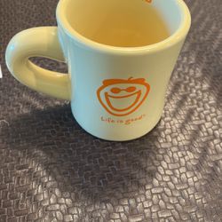 Life Is Good Coffee Mug Yellow Happiness “Do What You Like. Like What You Do"