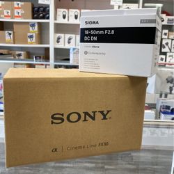 Sony FX30 w/ Sigma 18-50mm F2.8 Bundle