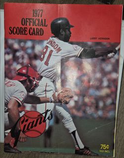 1977 San Francisco Giants Official Score Card and Directory