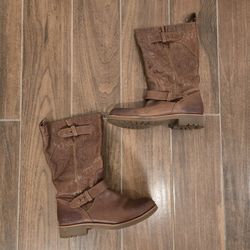 Coach Size 9  Boots  Virginia Logo Moto Mid Calf 