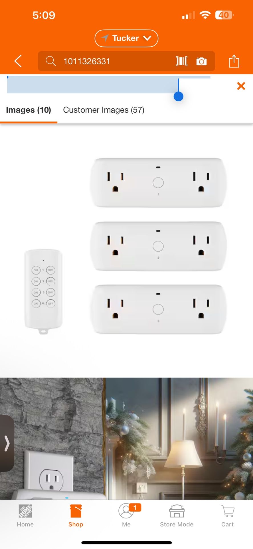 Wireless Indoor Remote Control AC/DC Adapter, White(3-Pack)