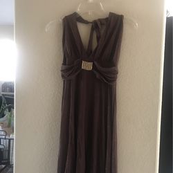 Brown Halter Dress