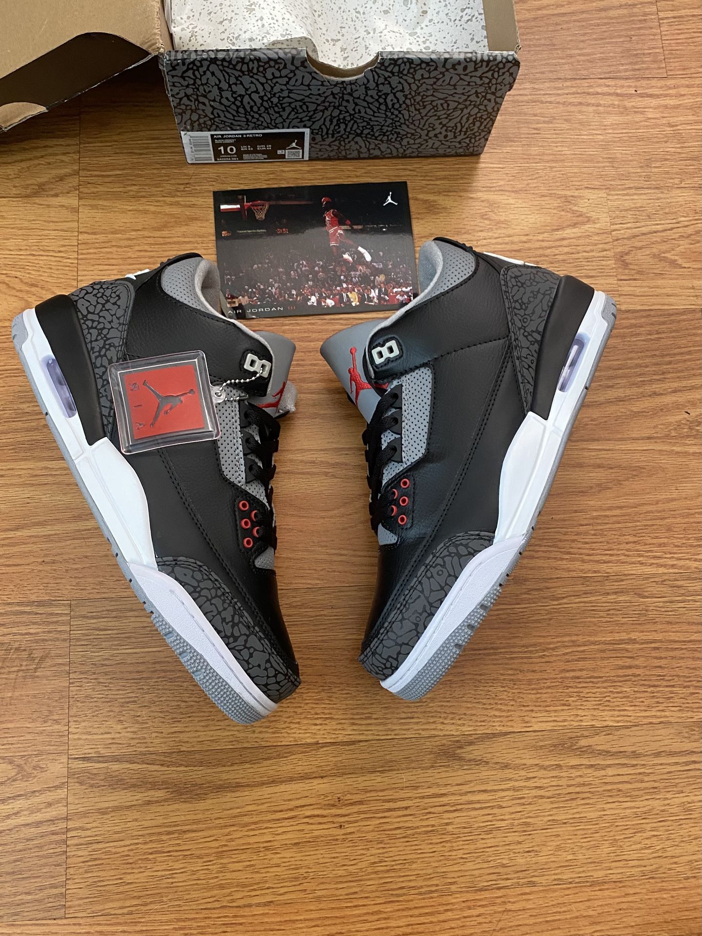 Brand New Jordan 3’s Black Cement’s Size 10 $ 150