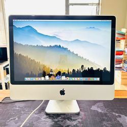 Apple iMac 24” 4GB RAM 120GB SSD OS El Capitan iMovie//Garageband