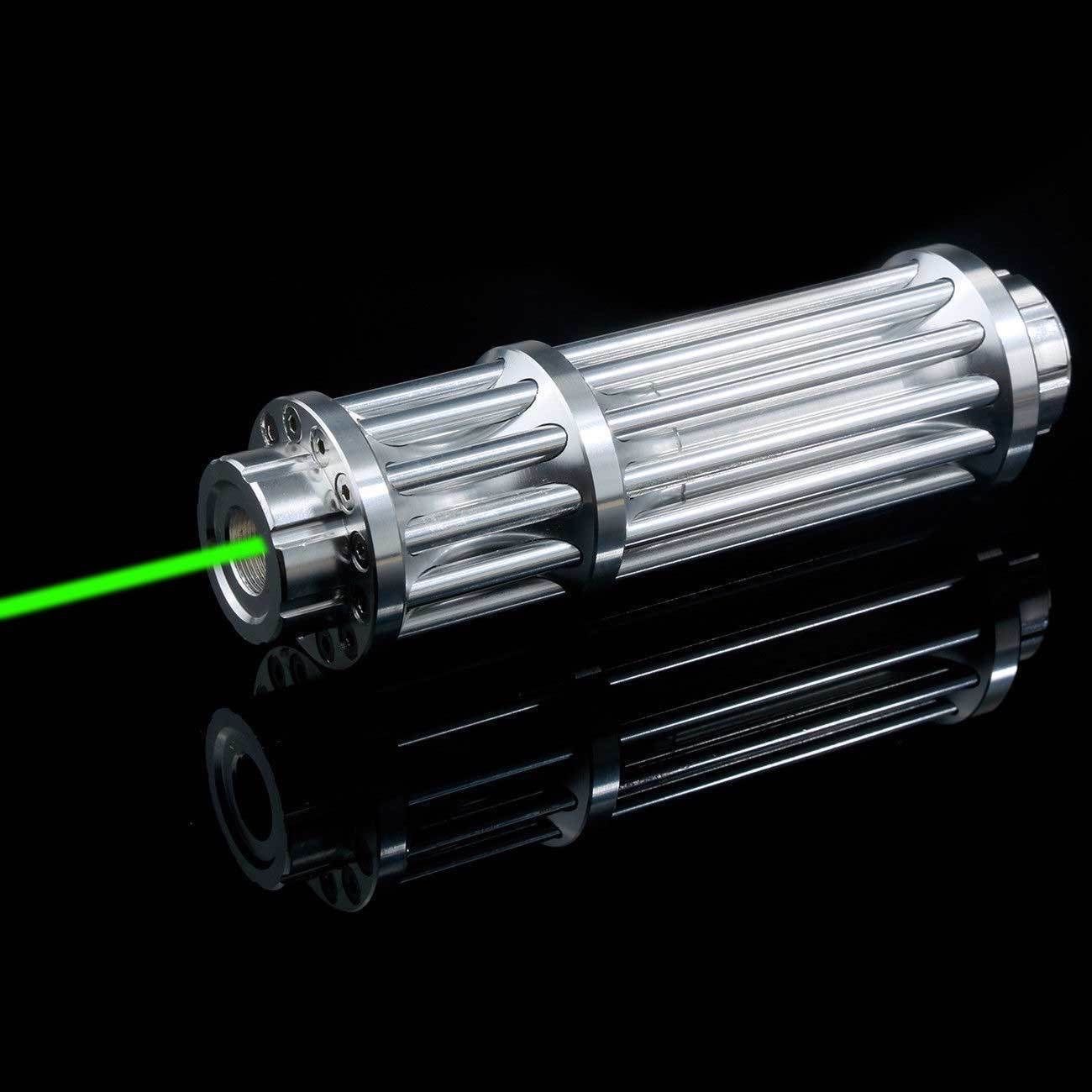 532nm High Power Military Laser Pointer Pen Green Military Zoomable Burn Beam GG