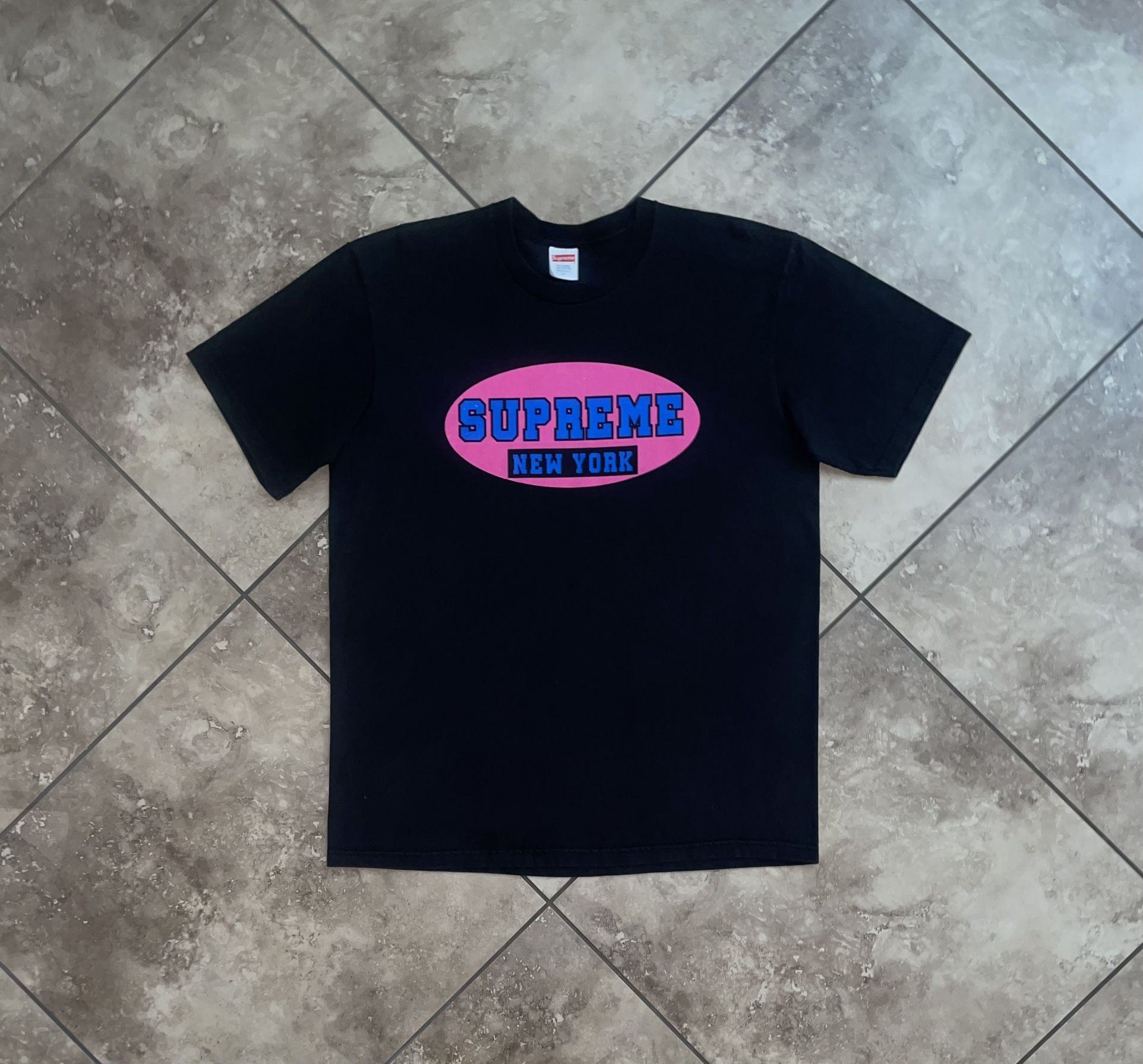 Supreme New York Tee Black SS23 Size Large