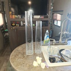 Tall Vases With Hanging Candle Holders