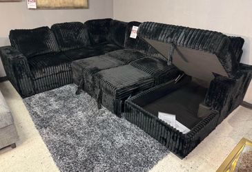 BRAND NEW SOFA SECTIONAL PULLOUT SLEEPER WITH STORAGE AND FREE DELIVERY ORDER HERE PAY ON ARRIVAL
