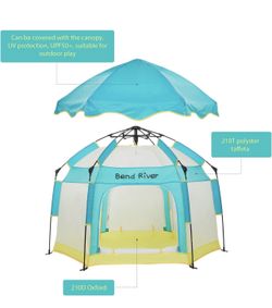 Bend River Baby Playpen with Canopy, Portable Baby Beach Tent