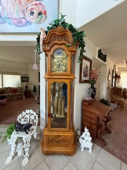Vintage grandfather clock