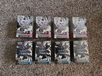 8 Pokemon Scarlet & Violet Black Bolt and White Flare Booster Bundles