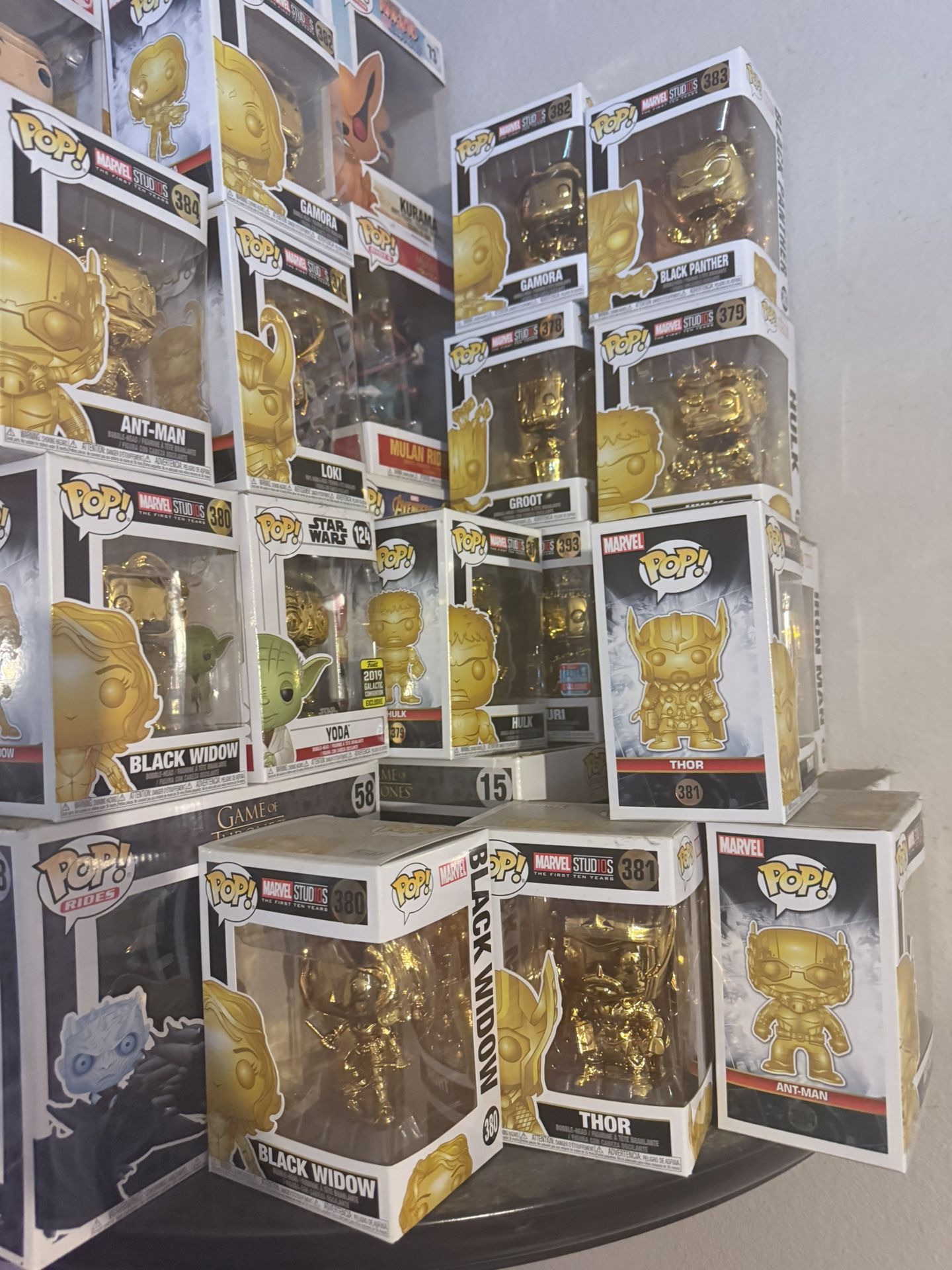 Gold Marvel Funko Pop Lot