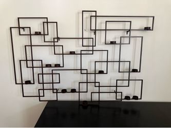 Circuit Bronze Metal Wall Candle Holder