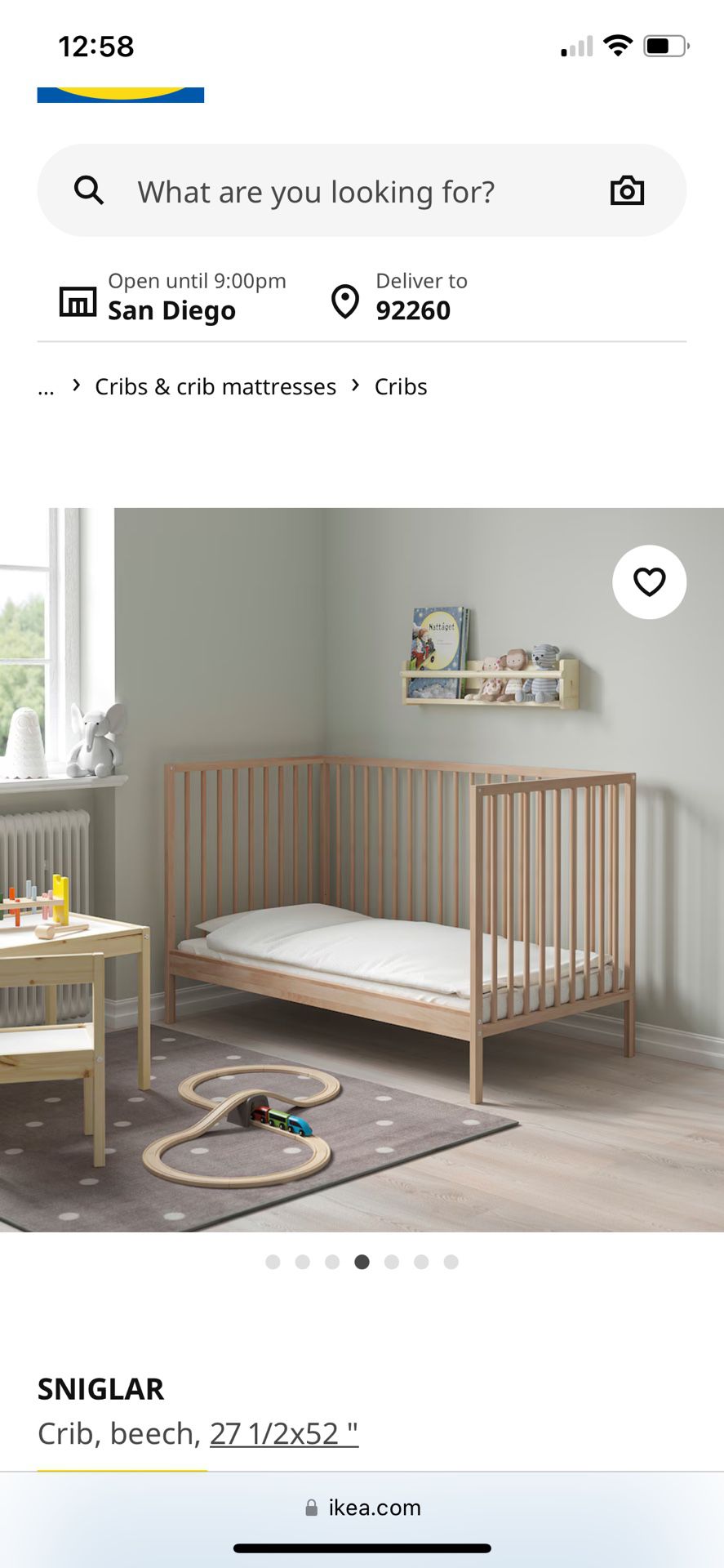 IKEA Wood Crib