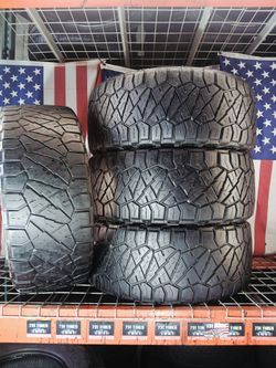 🇺🇸 4 USED TIRES LT35X11.50R20 NITTO RIDGE GRAPPLER ALL TERRAIN OFF-ROAD 35/11.5R20