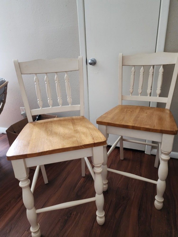 White Wooden Chairs