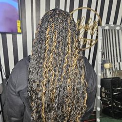 Boho Knotless Braids 