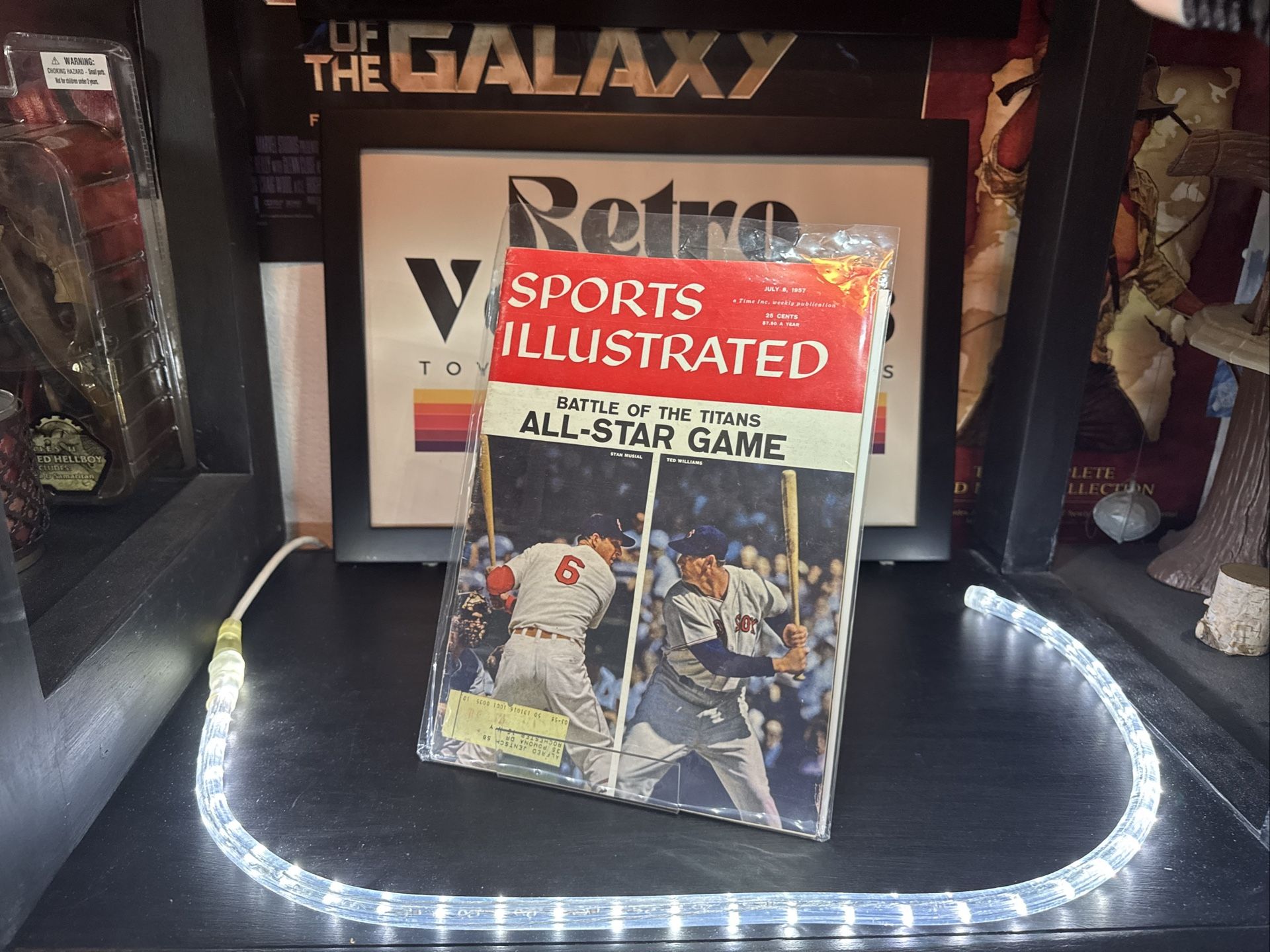 Sports Illustrated Magazine July 1957 Issue Ted Williams Stan Musial Cover G-VG