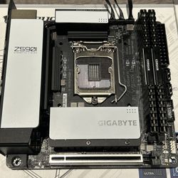 Gigabyte z590i ITX Mobo+32gb DDR4 Bundle