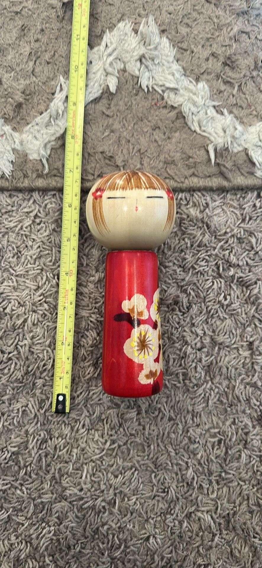 Vintage Japanese Kokeshi Wooden Doll Signed Hakuhou
