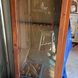 Wooden gun cabinet