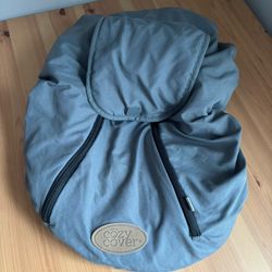 Cozy Cover 2-in-1 Infant Carrier Baby Car Seat Cover Gray  All Season Protection