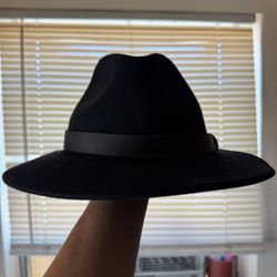 ALLSAINTS Felted Black Wool Fedora