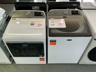 Maytag 5.2 cu. ft. Top-Load Washer w/ Agitator; 7.4 cu. ft. Vented Top Load Electric Dryer
