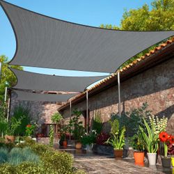 New In Box $20 Each 12x12 Feet Square Outdoor Patio Sun Sail Shade Sand Or Beige Color With 4 Hanging Ropes 