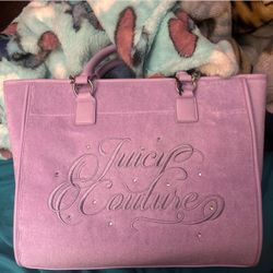 Lilac velvet Juicy Couture bag