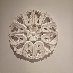 White Flower Art (Set Of 3)