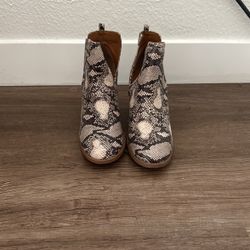 Soda Snake Print Wedge Heels 