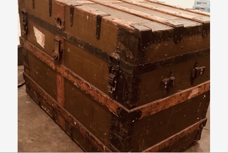 PRICE REDUCED-Rare Antique J.H. McNamara Steamer Trunk / chest