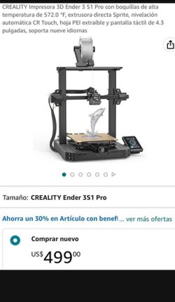 Creality Ender S1 Pro 3D Printer System/ Systema De Impresora De Tercera Dimension