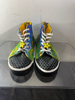 Nintendo Super Mario Kids High Top Shoes Size 1 – Official Licensed