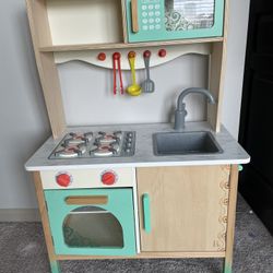 Wooden play kitchen 