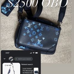 LV Trio Messenger Watercolor Bag 