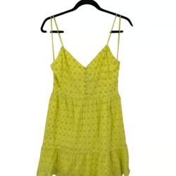 Alice + Olivia dress Fae Eyelet Embroidered minidress size 8