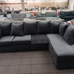 Dark Grey Sectional 