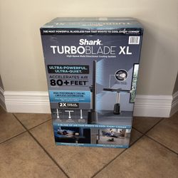 Shark TurboBlade Fan XL — Ultra-Customizable Bladeless Tower, Pivots, Twists, Oscillates 180°, TF200, Charcoal