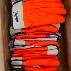 Galeton Comet Insulated PVC Coated Gloves Safety Cuff Orange 12 Pack
