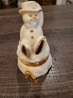 Lenox Snowman Keepsake Jewelry Box